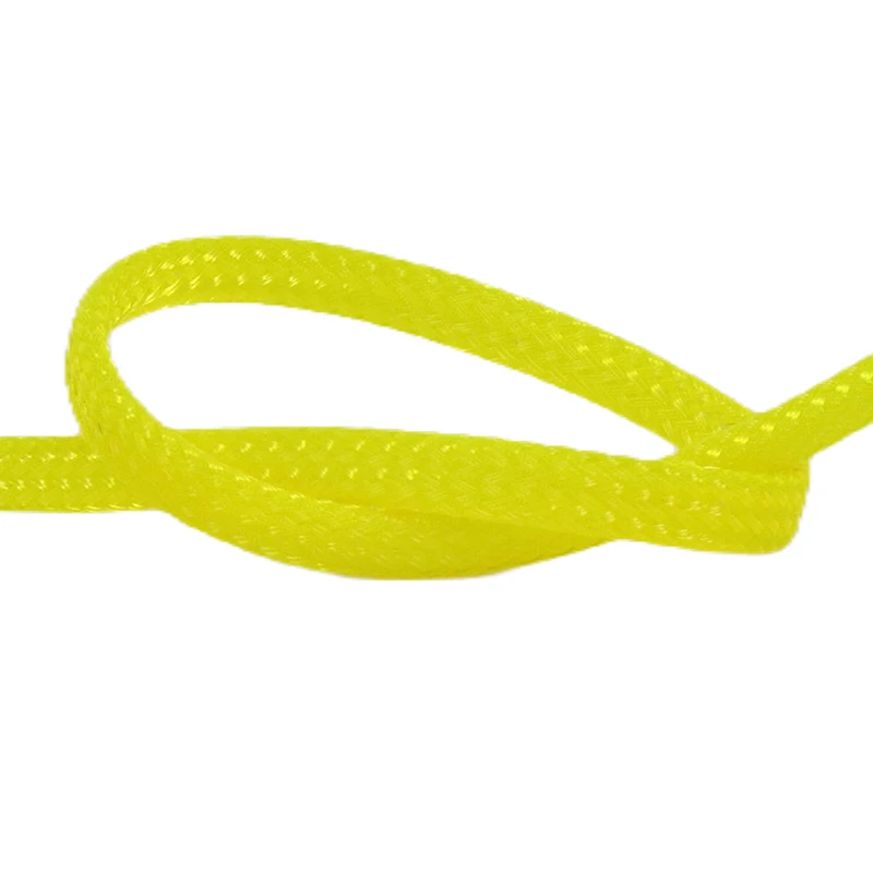 2/4/6/8/10/12/14/16/20/25/30mm Expandable High Density Insulated Wire Protection UV Yellow PET Braided Cable Sleeve Wrap Sheath