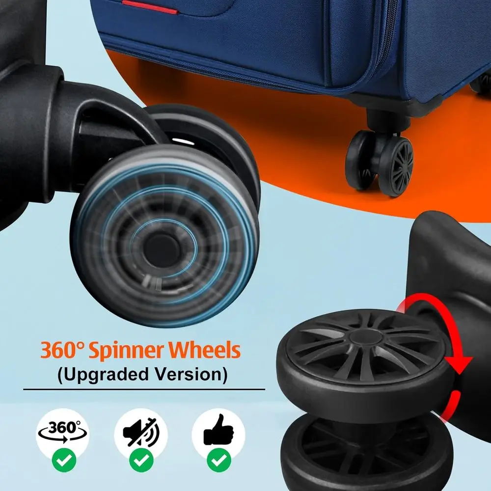 Bagagem giratória extensível 28 Softside Navy com grande capacidade