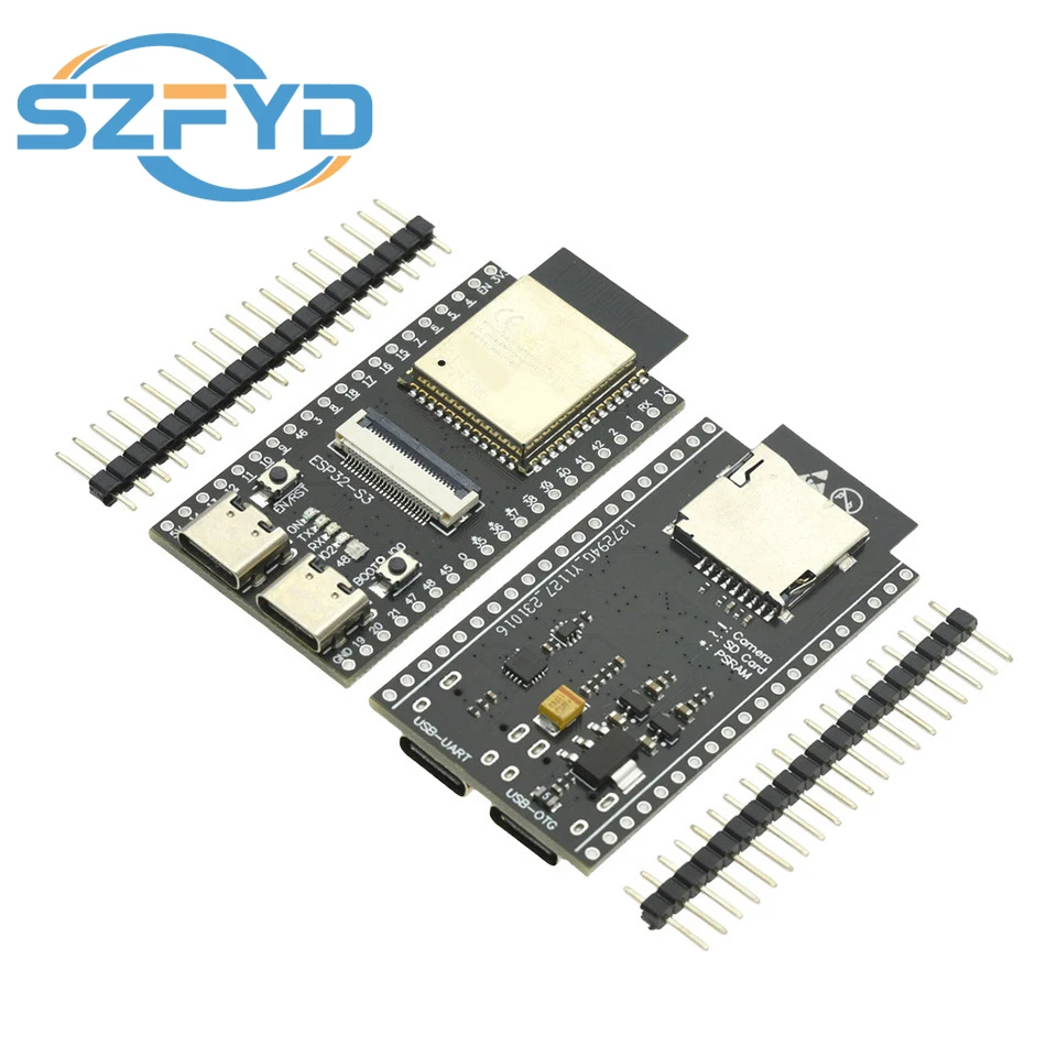 For ESP32-S3-CAM Dev Board, WiFi BT N16R8 Wireless Module for OV2640 OV5640 Camera, 16MB Flash 8MB PSRAM