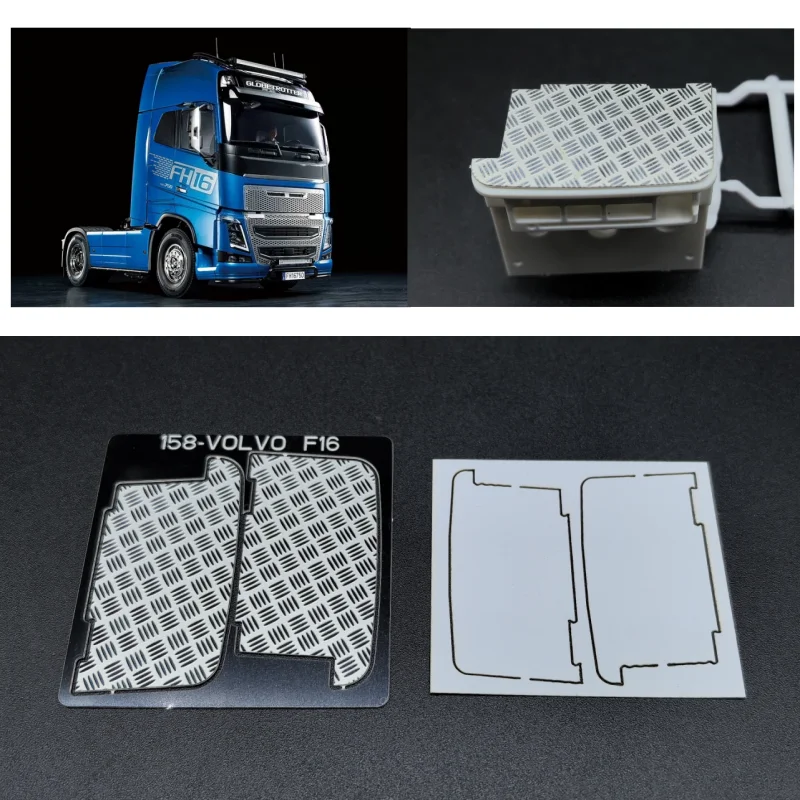 

Tail Light Skid Plate Decorate Board for Tamiya 1/14 RC Truck Volvo FH16 56375 1:14 Tractor Tipper Upgrade Parts