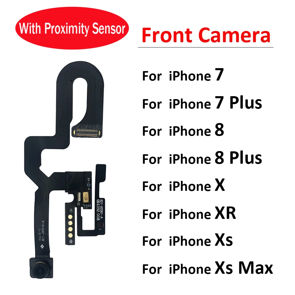 Cámara frontal flexible con Sensor de luz de proximidad, Cable flexible para IPhone 7, 7G, 8G, 8 Plus, X, XR, XS Max, nuevo