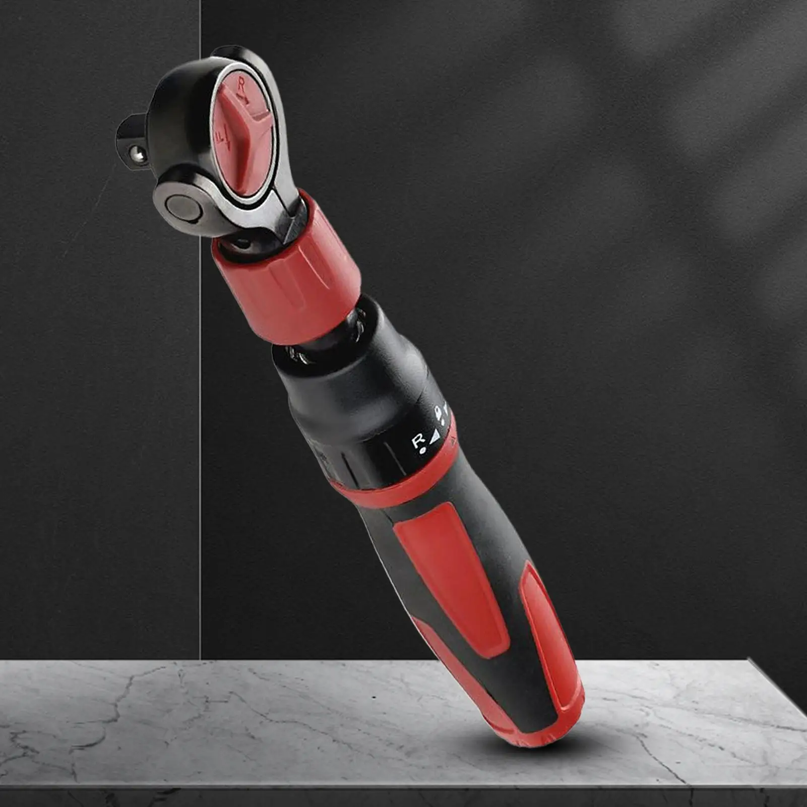 Chave de catraca 3/8-Polegada chave de soquete 72 dentes ergonômica com aperto antiderrapante cabeça giratória reversível liga-desliga soquete de aço para