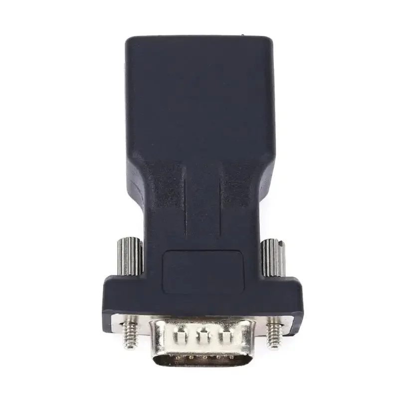 RJ45 to RS232 Extender Male to LAN CAT5 CAT6 RJ45 Network Ethernet Cable Female Adapter Computer Extra Switch Converter