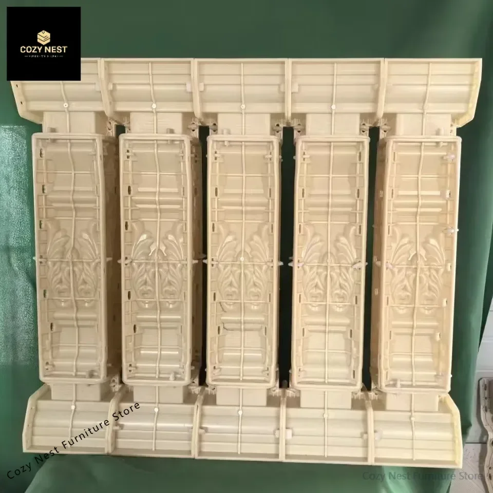 Poured cement river lift fence fence full set model yard new wall mold vase European Roman column