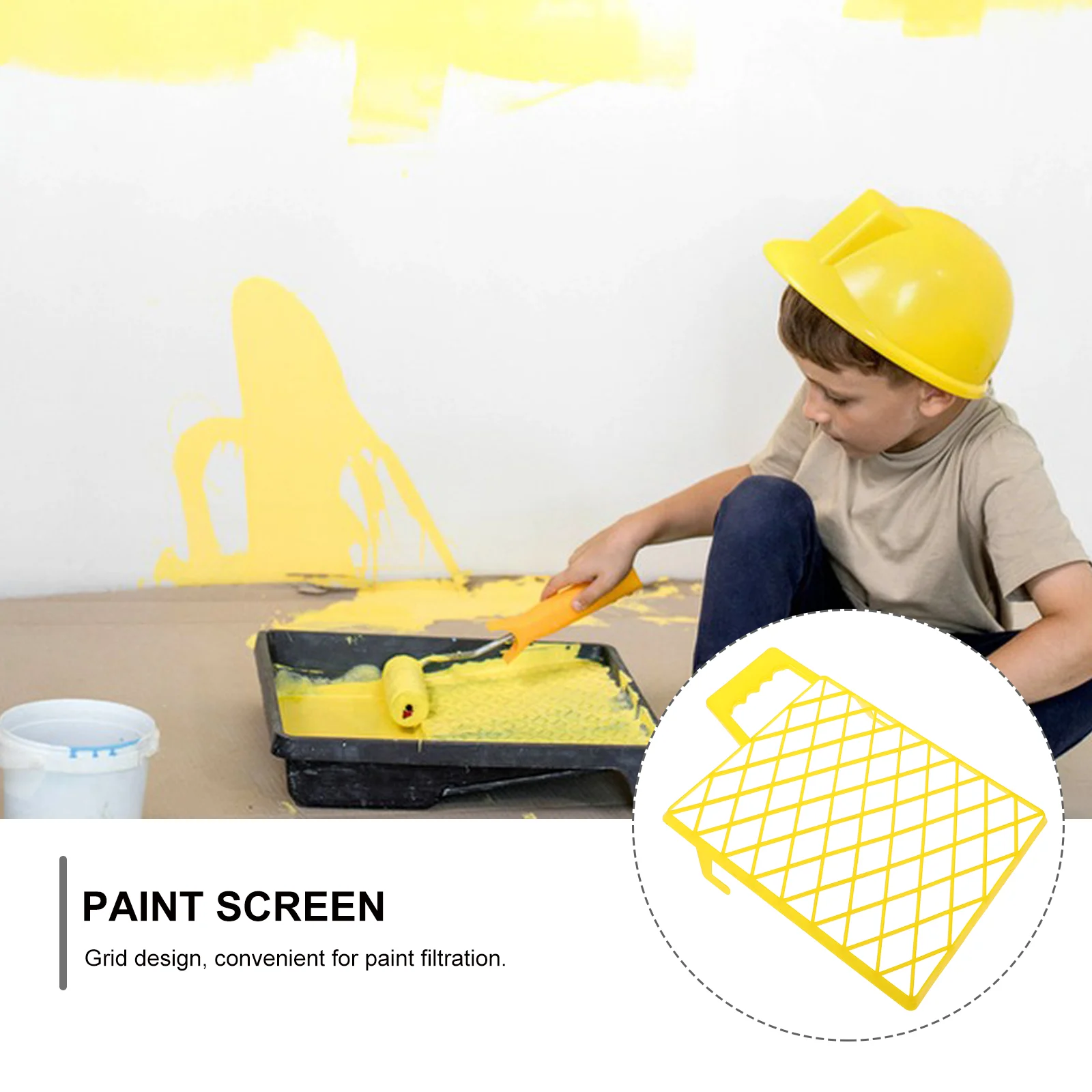 Artistic Paint Tray Filer Pad Plastic Paint Tray Liner Plastic Paint Mesh Screen paint grid paint screen images - 6