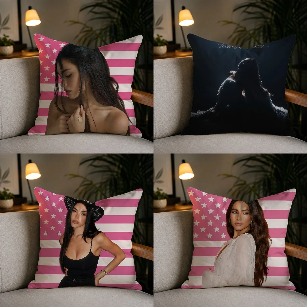 M-Madison Beer SingerPillow Case Plush Pillow Cases Home Decoration Pillow Cover for Sofa Bed Chair Living Room