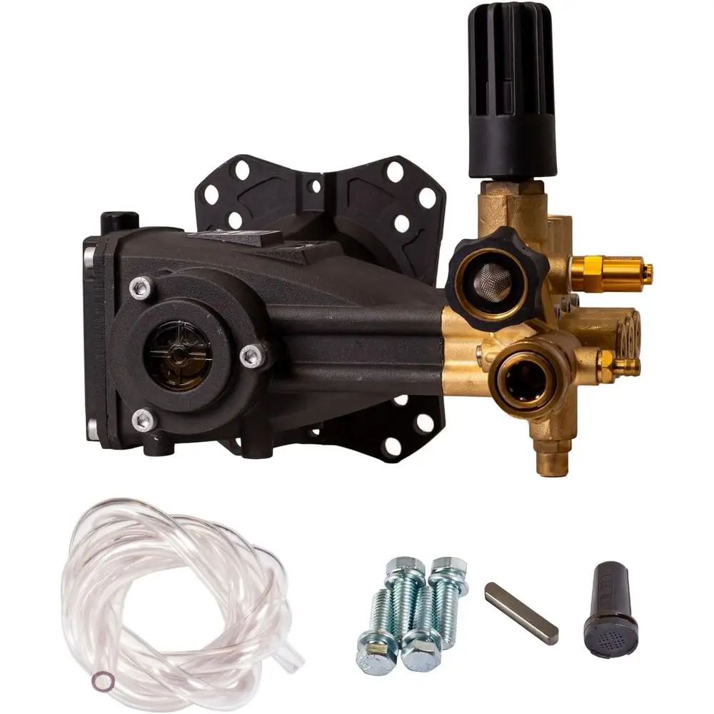 

13 HP Horizontal Pressure Washer Pump, 4000 PSI, 3.5 GPM, 1 Inch Shaft, Suitable for Engines 8.5HP and Above