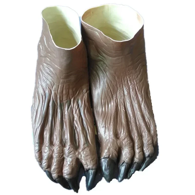 Halloween Party Wolf Foot Cover Wolf Gloves Werewolf Shoe Covers Costume Accessory