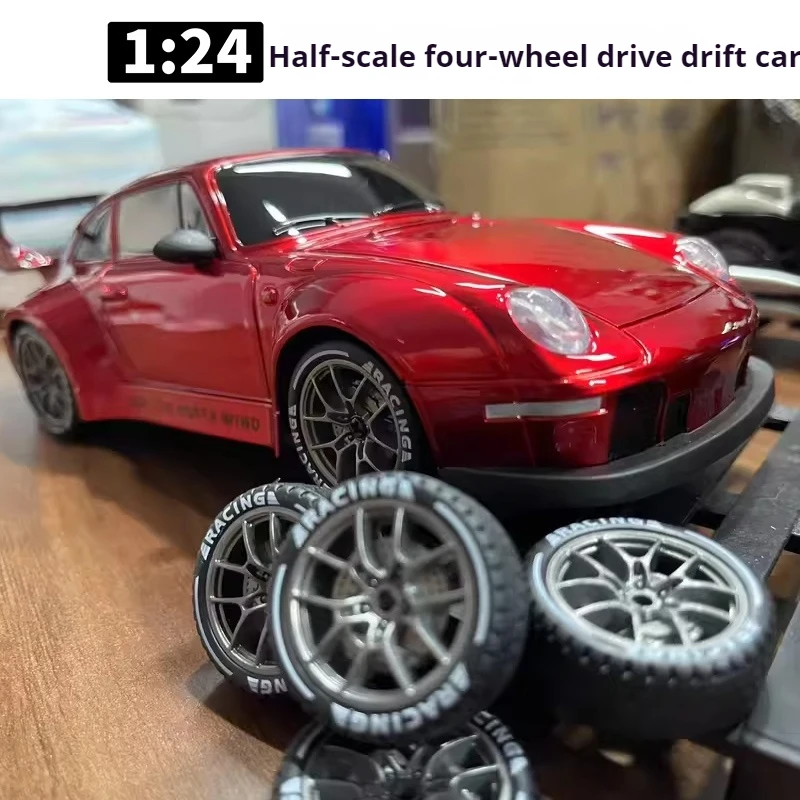 New Color Rc Drift Car 1:24 21cm Remote Control Car 4wd With Led Lights High-Speed Racing Car Model Rtr For Adult Boy'S Gift