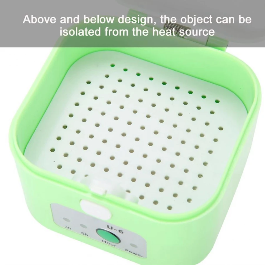 Deshumidificador de audífonos eléctrico, caja de secado USB, caja secadora de audífonos a prueba de humedad, protege el cuidado de la salud del oído