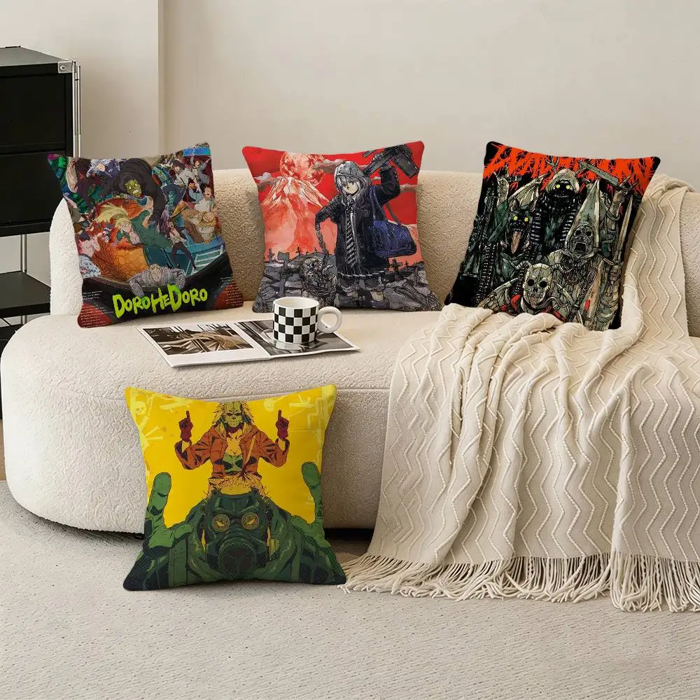 

Dorohedoro Pillow Case Pattern Printed Pillowcase For Living Room Sofa Cushion Cover