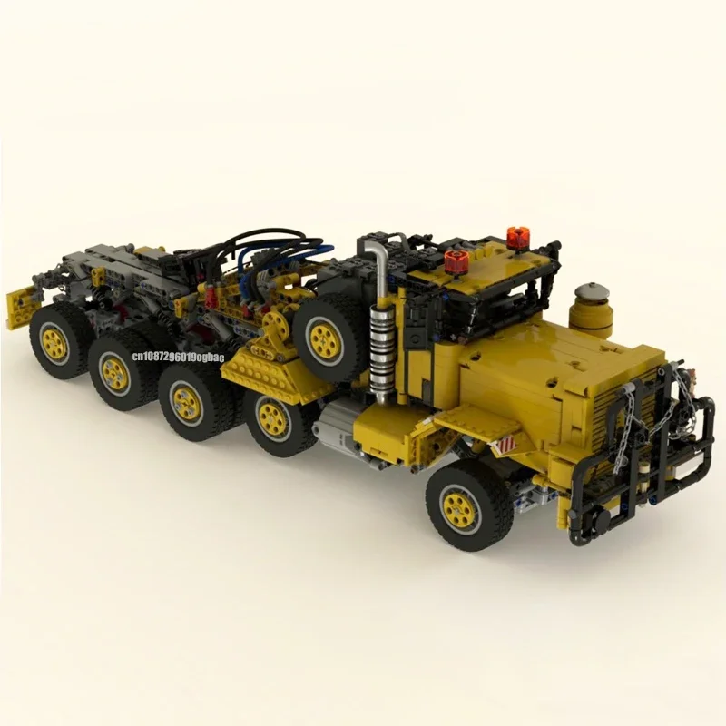 جديد 2203 قطعة MOC Oshkosing M911 المعدات الثقيلة نقل شاحنة جرار مقطورة نموذج لتقوم بها بنفسك فكرة إبداعية لعبة تجميع لغز هدية