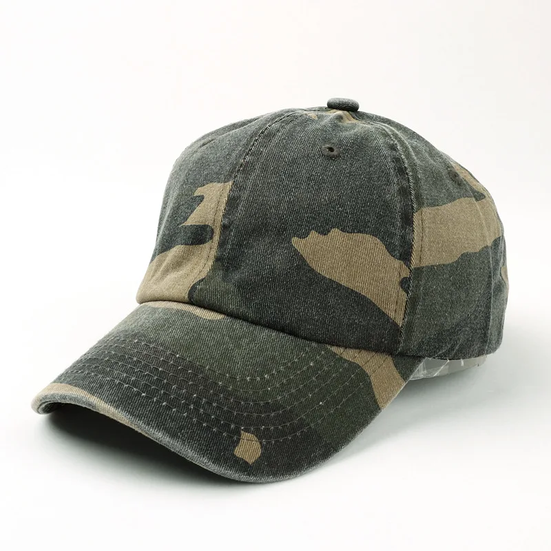 Unisex Hiking Camouflage Tactics Baseball Cap Leaves Jungle Hat Unstructured Cotton 6 Panel