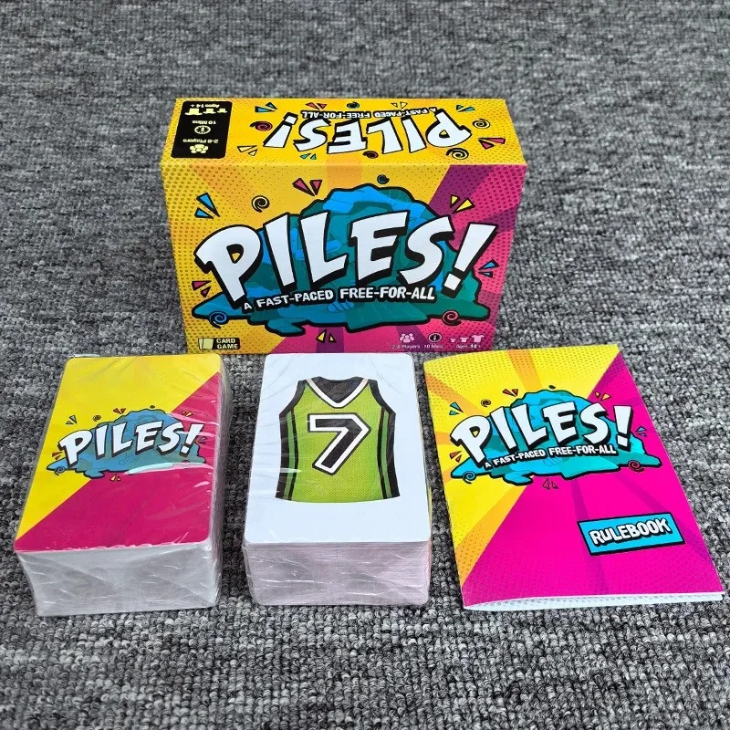 Piles! Card Game-Fast-Paced Family & Party Games for Kids & Adults-Memory Challenge for Game Night- Travel &Holiday Board Games