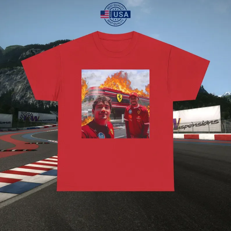 2026 Team on Fire Charles Leclerc and Lewis Hamilton | Perfect for Ferrari F1 Fans & Fathers Day Gifts Ins Y2k