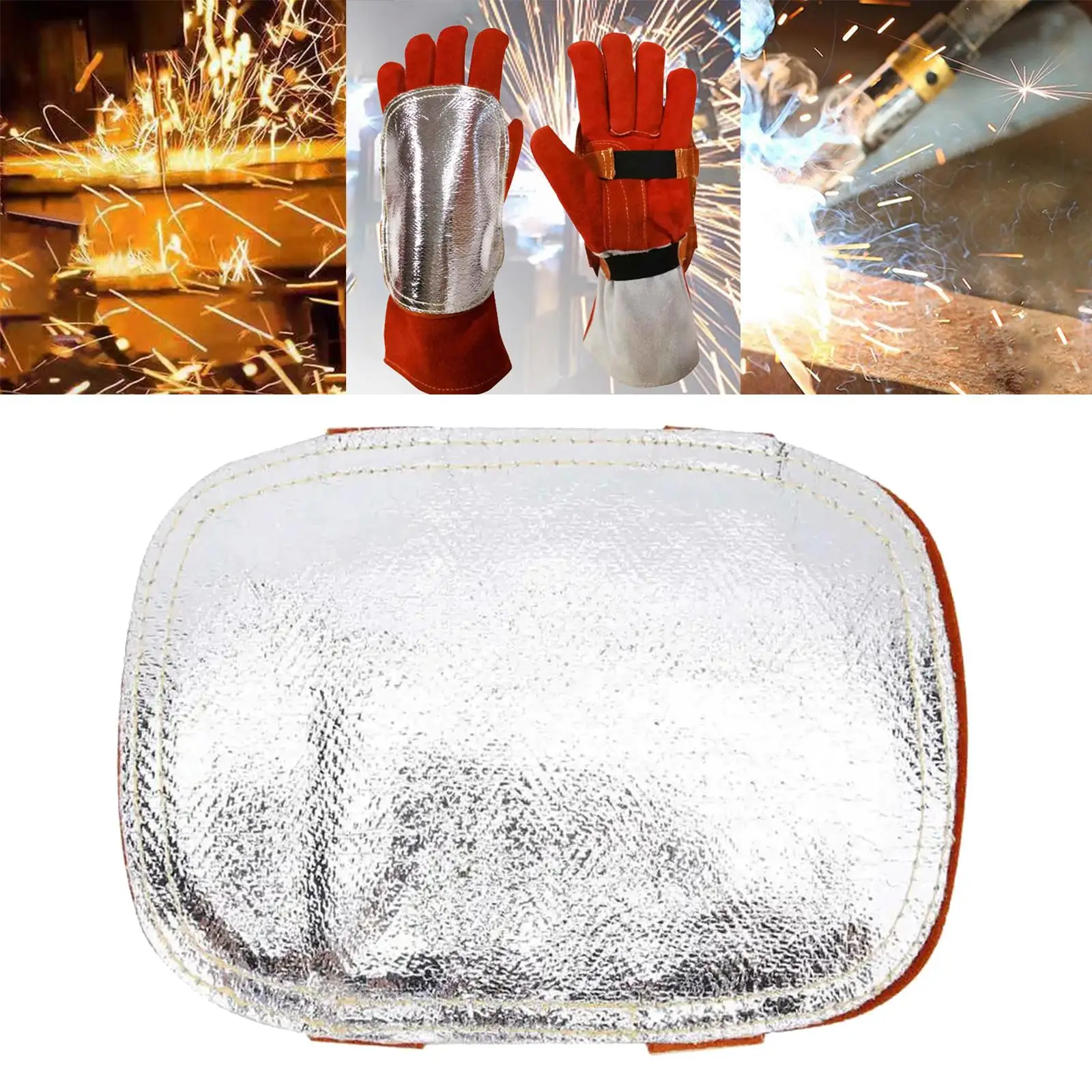 Welding Glove Heat Shield, Welding Hands Shield, Heat Shield Aluminized Back Welding Hand Pad