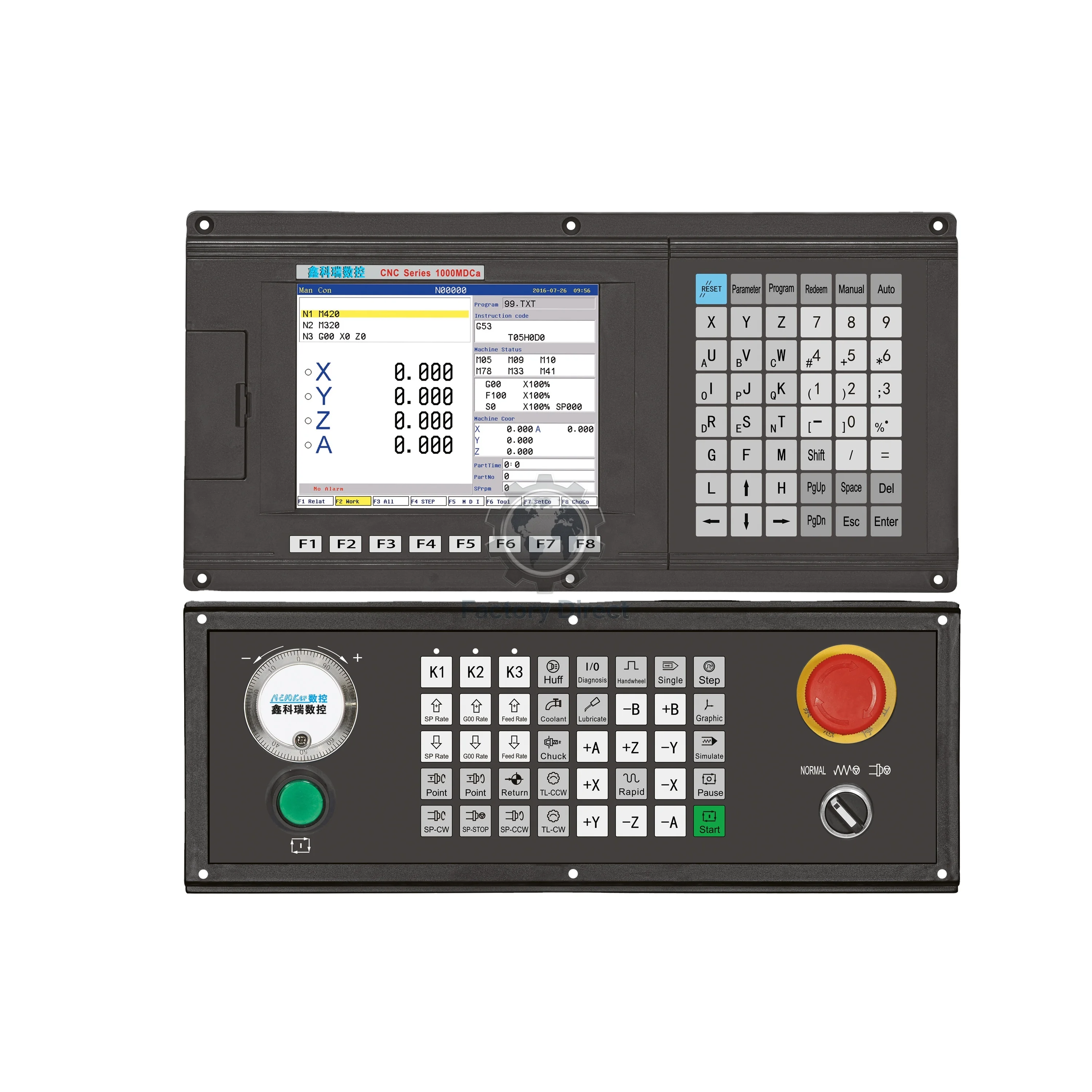 Kit de Actualización CNC NEWker, Sistema de Control CNC de 5 Ejes Similar a Fanuc, Controlador CNC
