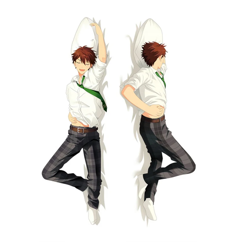 

New design Japanese Anime Game Ensemble Stars Dakimakura Otaku Man Cushion Cover Peachskin Fullbody Throw Pillow Case Gift