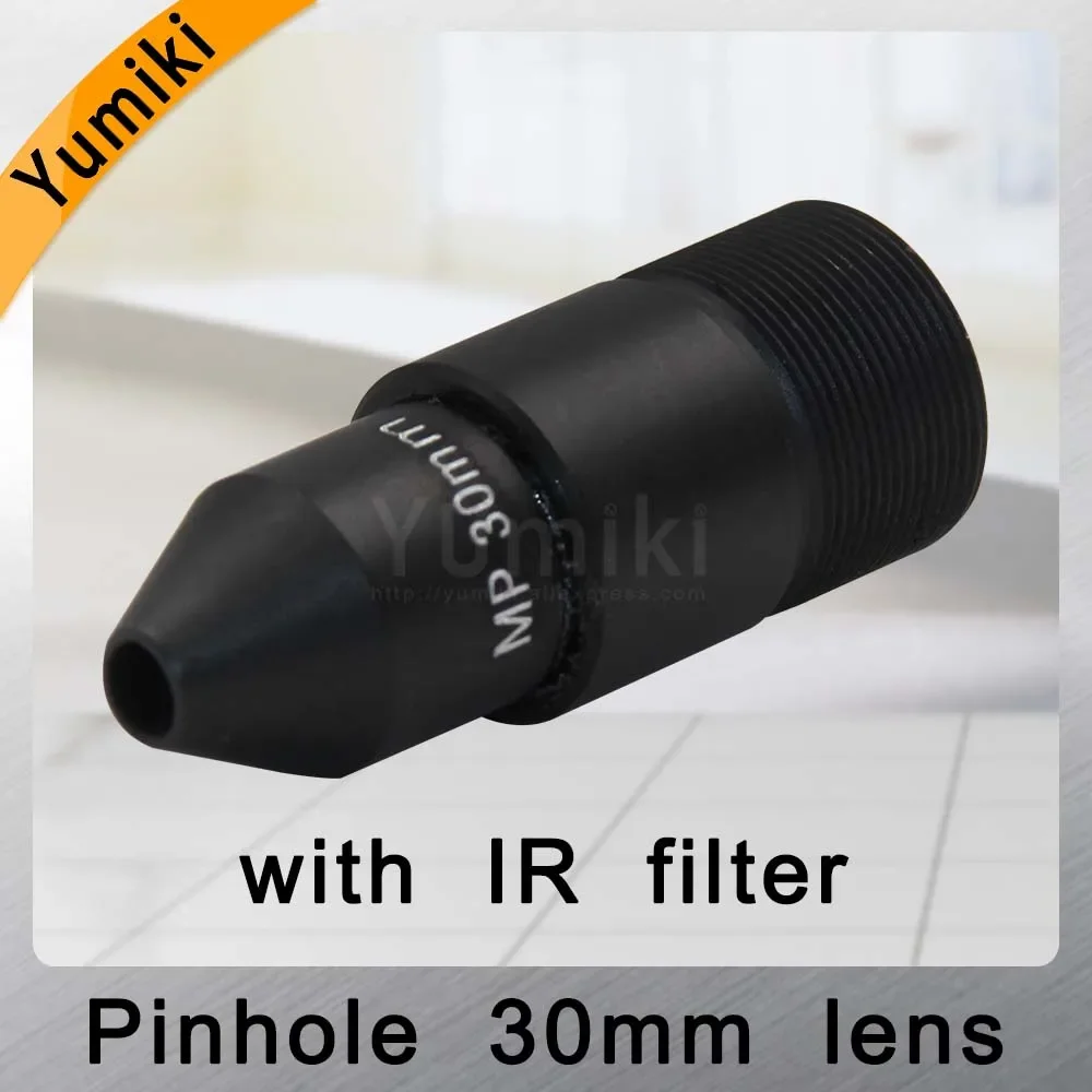 Yumiki HD CCTV Lens Pinhole 30MM M12*0.5 Mount 1/2.7\