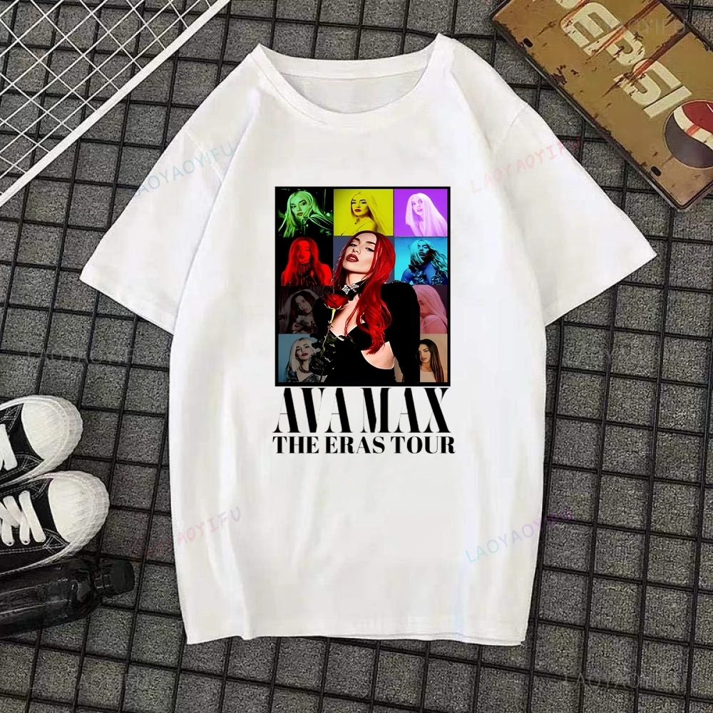 Spanish Singer Ana Mena Fashion Loose Vintage Print T-shirt Trend Harajuku Short Sleeve Unisex Pattern Oversized Shirt