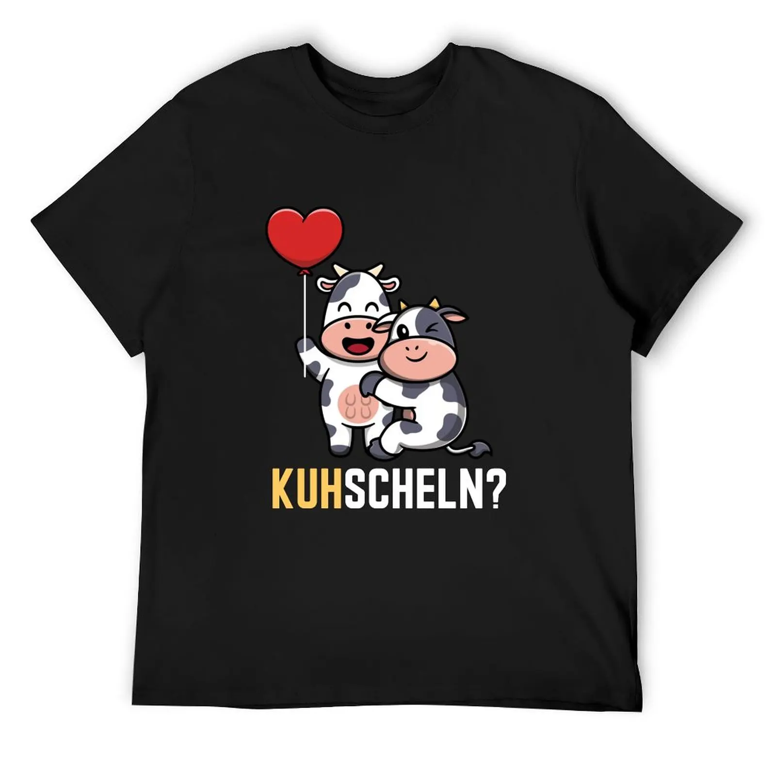 Kuhscheln Kuh Comic Landwirt Bauer Geschenk Bauernhof T-Shirt blanks tops men t shirt