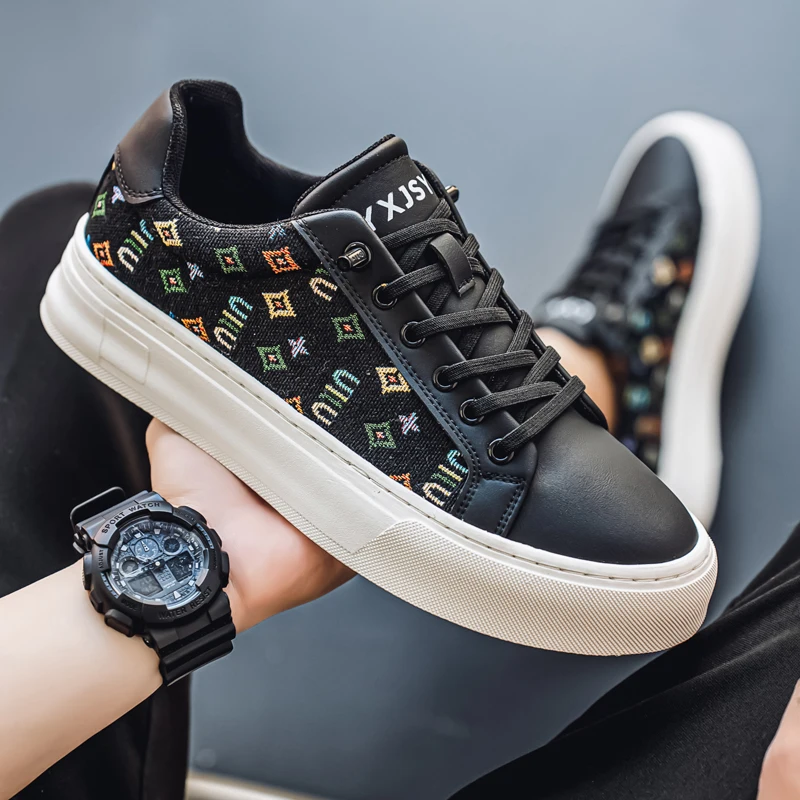 

Мужская повседневная парусиновая обувь, бесплатная доставка, туфли на плоской подошве со шнуровкой, износостойкие мужские кроссовки, роскошный дизайн, парусиновая обувь для мужчин