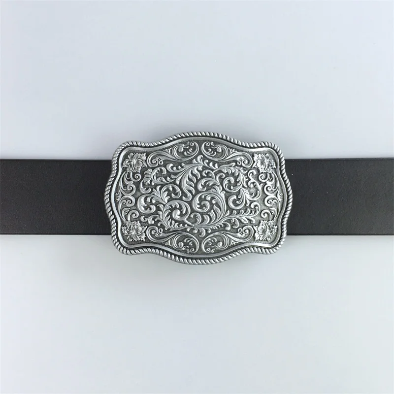 Vintage Western Cowboy Blume Muster Gürtel Schnalle Gürtelschnalle Boucle de ceinture Auf Lager auch in die UNS Kostenloser Versand