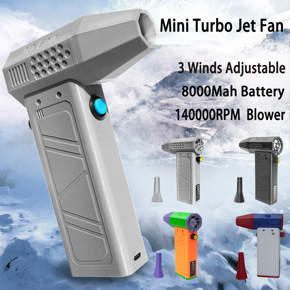 

Мини-турбореактивный вентилятор Турбо-сильный вентилятор Бесщеточный двигатель 3-регулируемый ветроструйный вентилятор для компьютера, клавиатуры, дивана, автомобильного инструмента