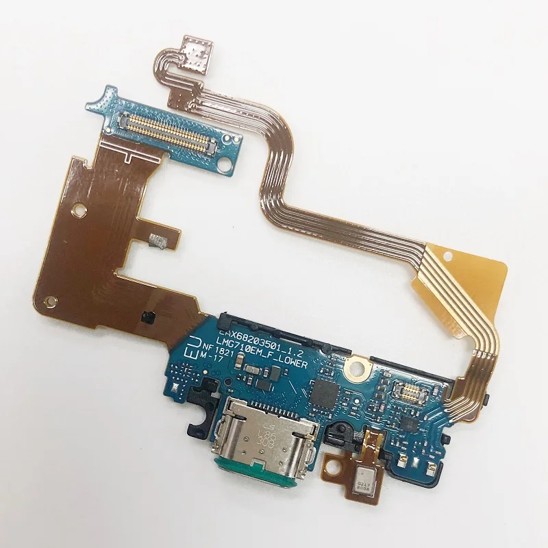 For LG G7 Thinq G710 Micro USB Charger Dock Connector Charging Port Microphone Flex Cable Replacement Parts