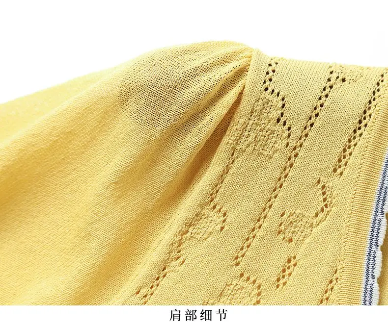 مزاجه الخامس الرقبة الحرير الجليد محبوك تي شيرت للنساء موضة جوفاء تنوعا قصيرة الأكمام رقيقة