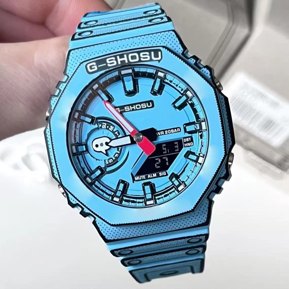 

Спортивные цифровые часы со светодиодной подсветкой и быстросъемным ремешком для мужчин и женщин, водонепроницаемые, с мировым временем, полная функциональность