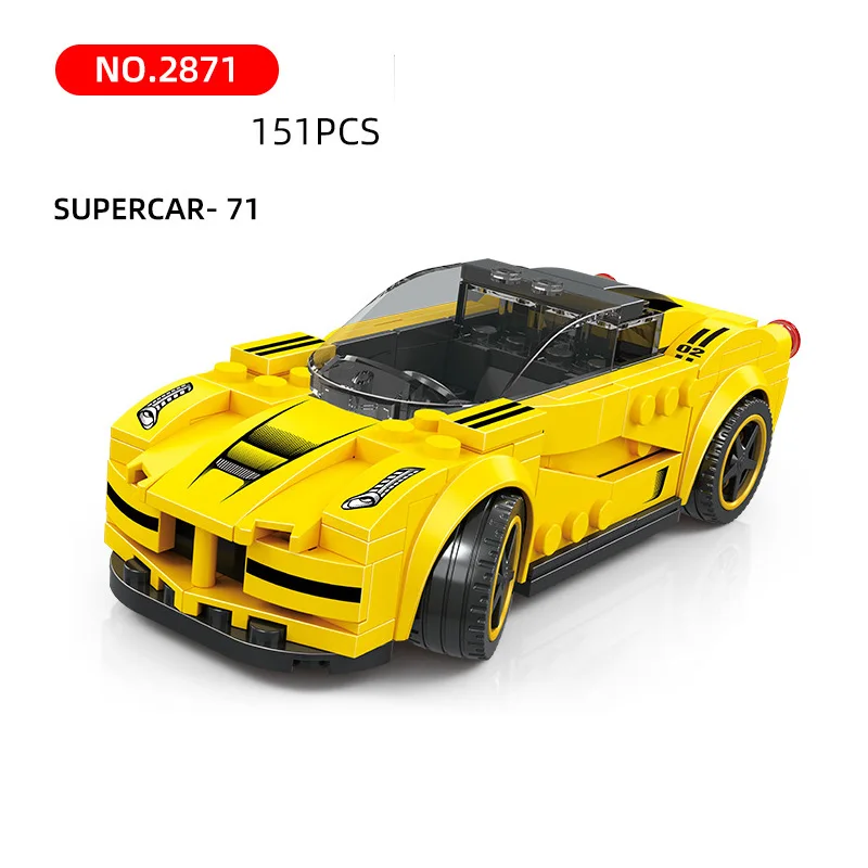 Speed Champion Italia LaFerraris Supercar Building Block Super Sport Car Vehicle Bricks Educational Toys Collection For Gifts