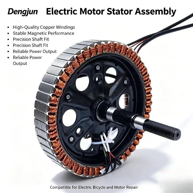 E‑Bike Motor Stator Coil 48V 60V 72V 350W‑1500W Electric Bicycle Hub Motor Inner Core Replacement Part