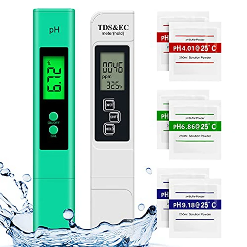 Digital PH Meter, PH And TDS Meter Combo,PH TDS EC & Temperature 4In1 Water Quality Tester,High Accuracy PH Water Tester