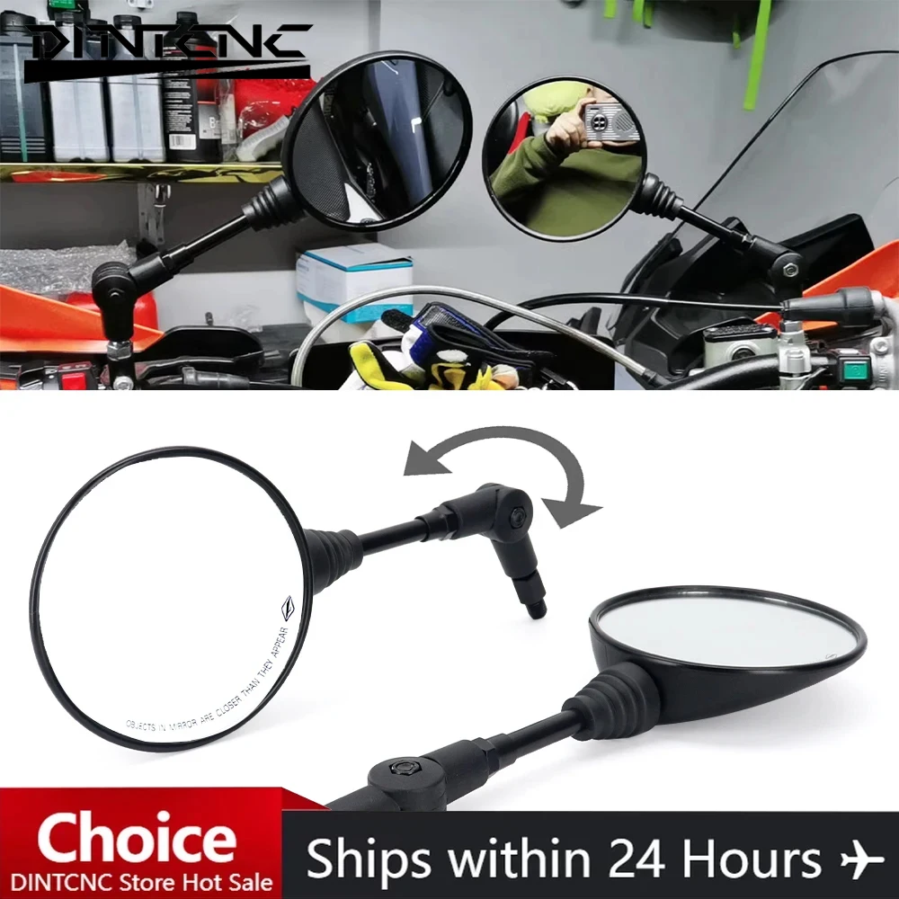 E9 m10 Motorrads piegel für Rallye und universeller faltbarer Flip-Rückspiegel links rechts Zubehör 10mm im Uhrzeiger sinn