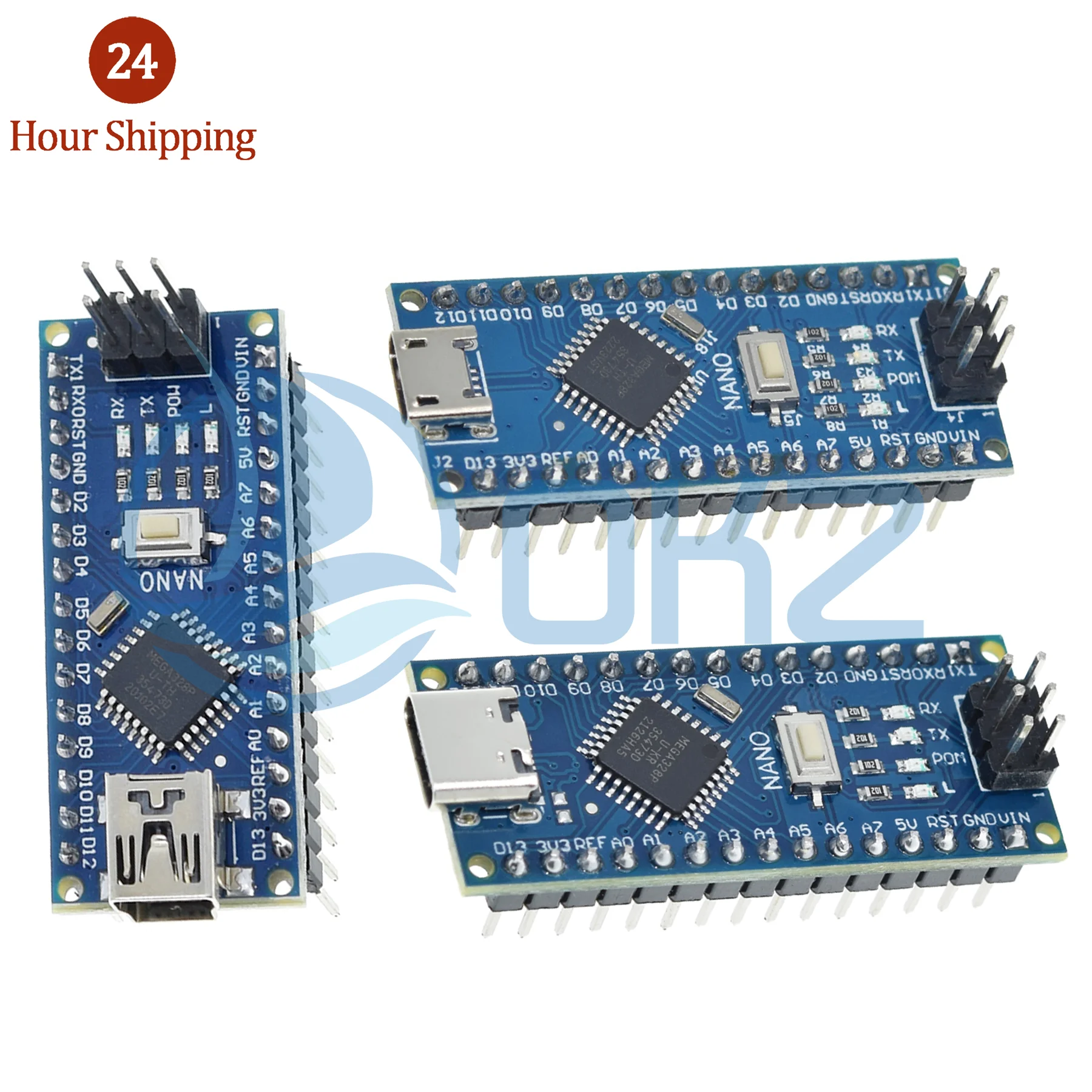 Promotion For arduino Nano 3.0 Atmega328 Controller Compatible Board WAVGAT Module PCB Development Board without USB V3.0