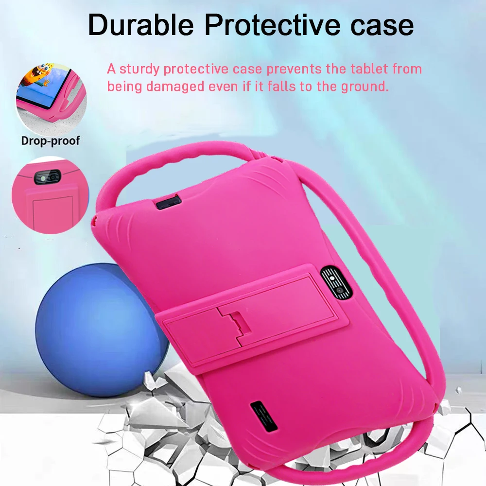 Kids Tablet 7'' Android Tablet 32GB Toddler with Case 5G WiFi Bluetooth Dual Camera  Educational Learning Toys Children Gifts