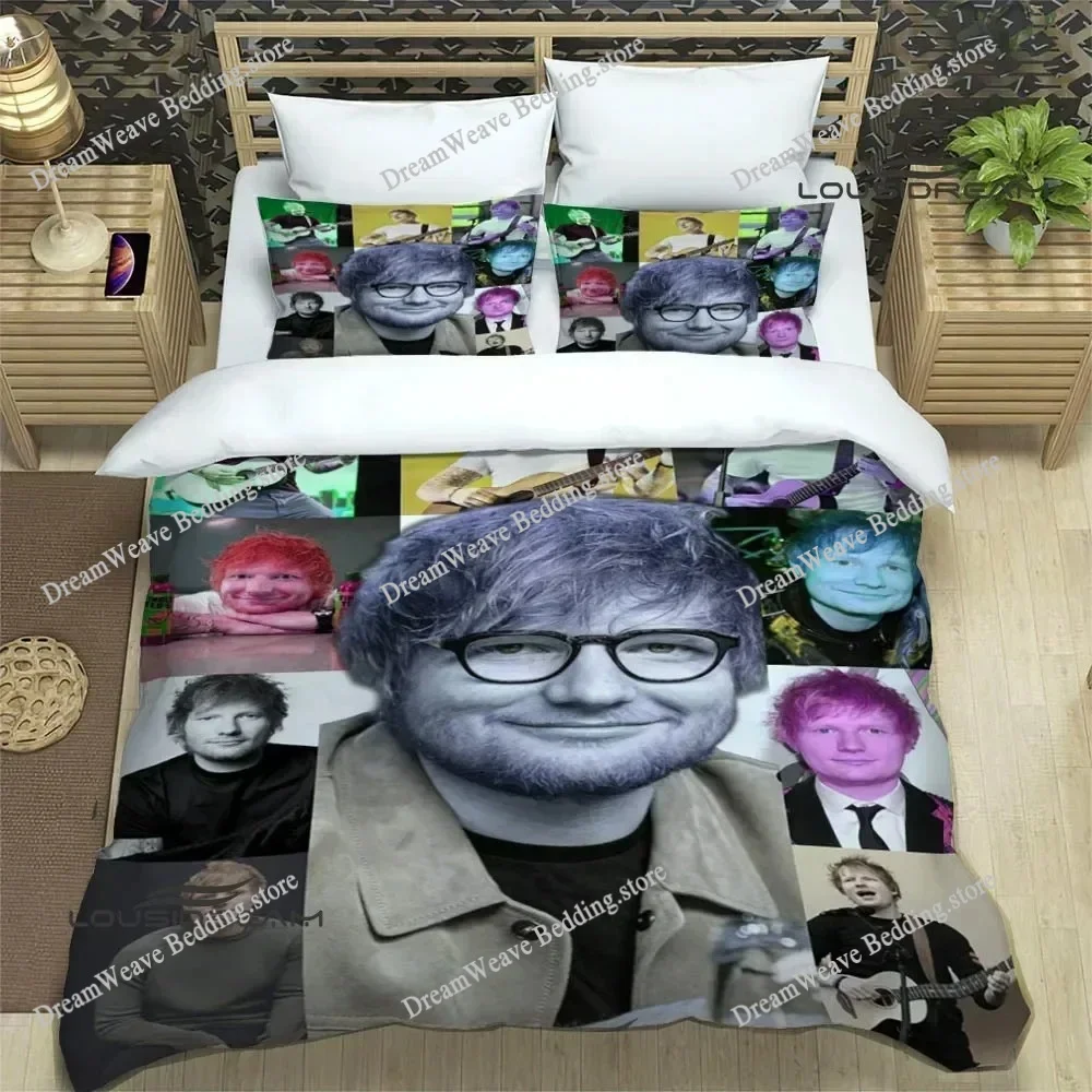 

Singer Ed Sheeran Printed Bedding Sets Exquisite Supplies Set Duvet Cover Bed Comforter Set Bedding Set Luxury Birthday Gift
