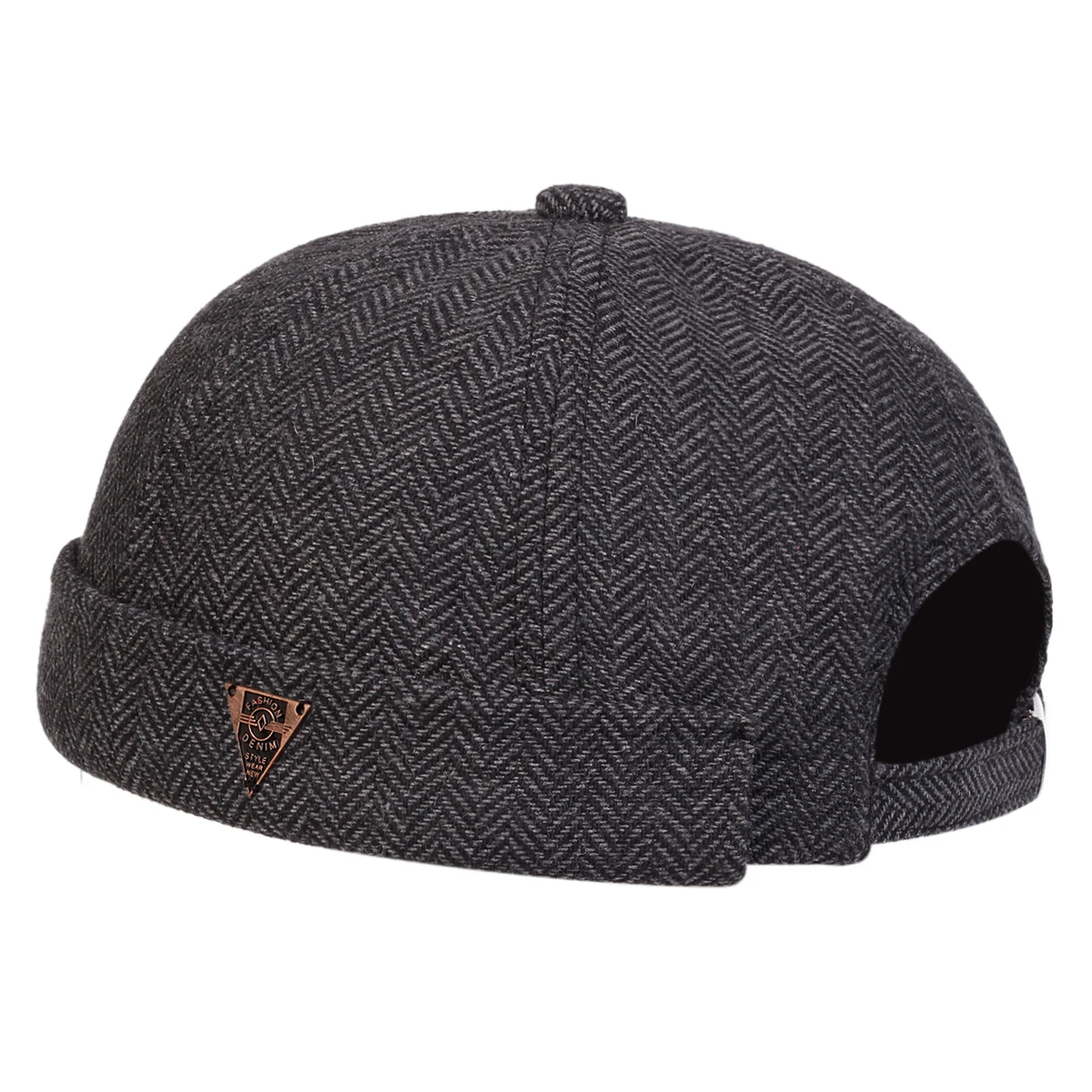 Unisex FASHION DENIM Letter Label Herringbone Landlord Caps Spring and Autumn Melon Skin Hats Literary Hip Hop Hat Painter Cap