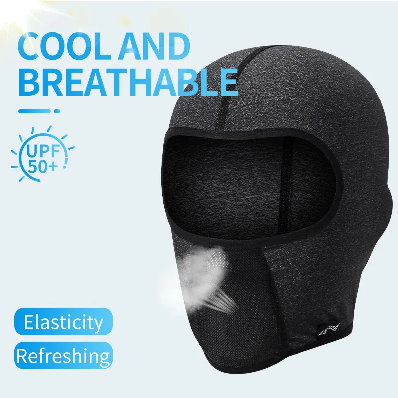 Cycling Balaclava Unisex Breathable Ice Silk Motorcycle Riding Sports Face Mask Neck Protect Summer Sunscreen Headwear