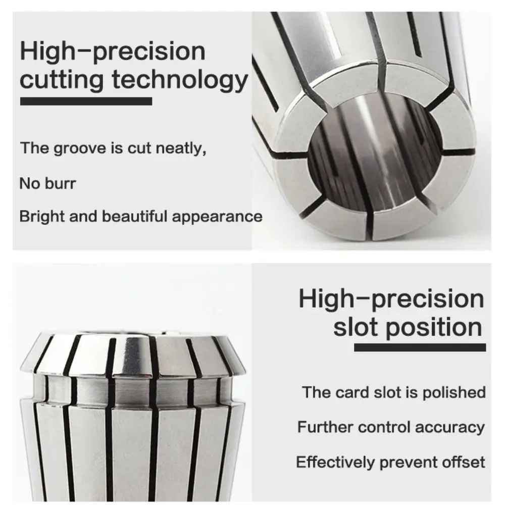 คอลเล็ตสปริง ER11 ใหม่ ขนาด 1 มม.-8 มม. 1/8 นิ้ว สำหรับเครื่องกัดกลึง เครื่องแกะสลัก คอลเล็ตเครื่องแกะสลัก CNC