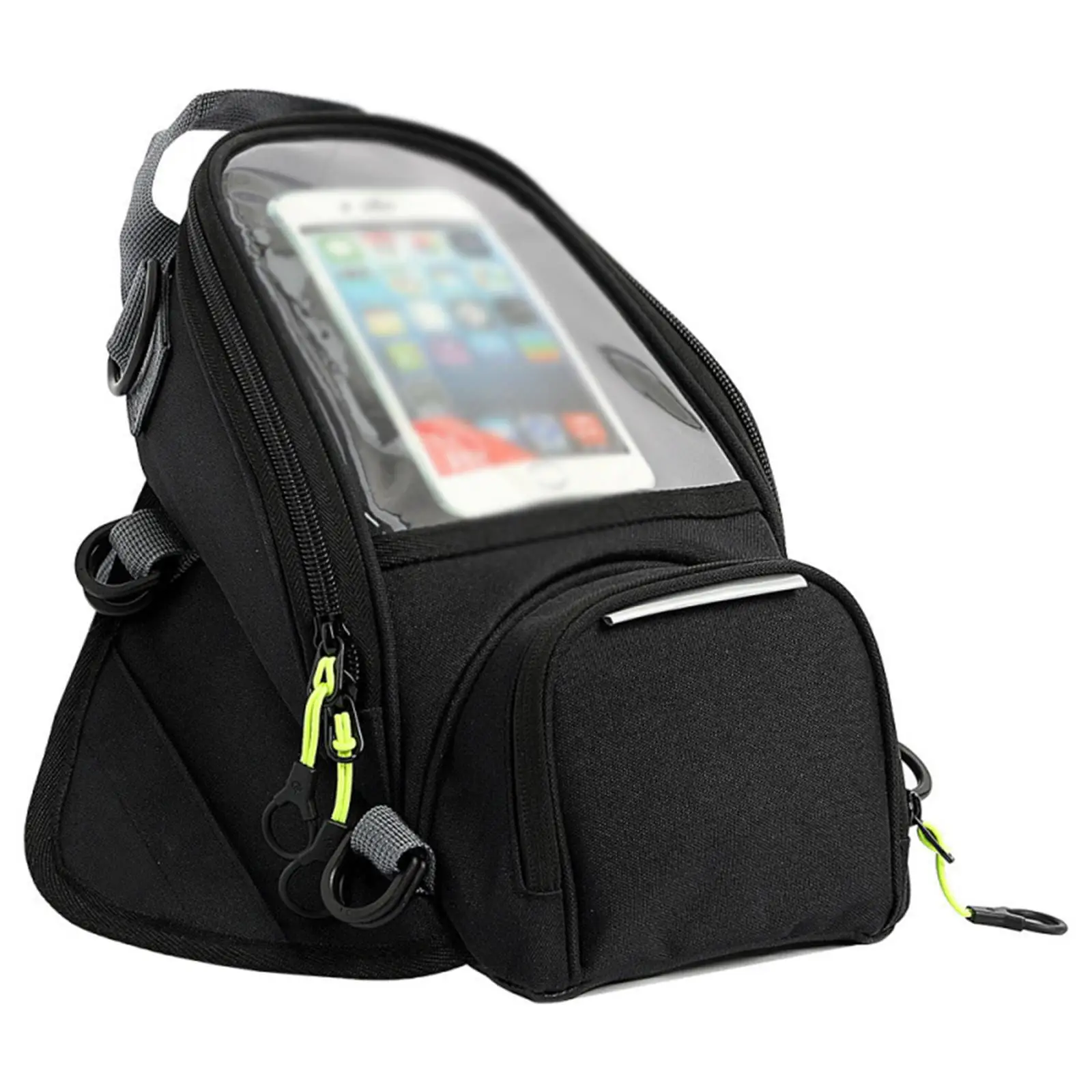 Large Capacity Motorcycle Tank Bag Waterproof Wear Resistant Phone Holder Dustproof for Daily Commute