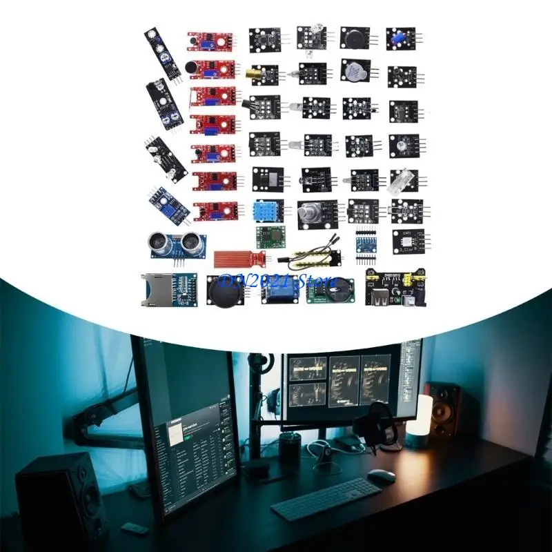 

F3KE Коллекция сенсорных модулей 16 в 1 для экспериментов в области электроники, прототипирования и обнаружения движения