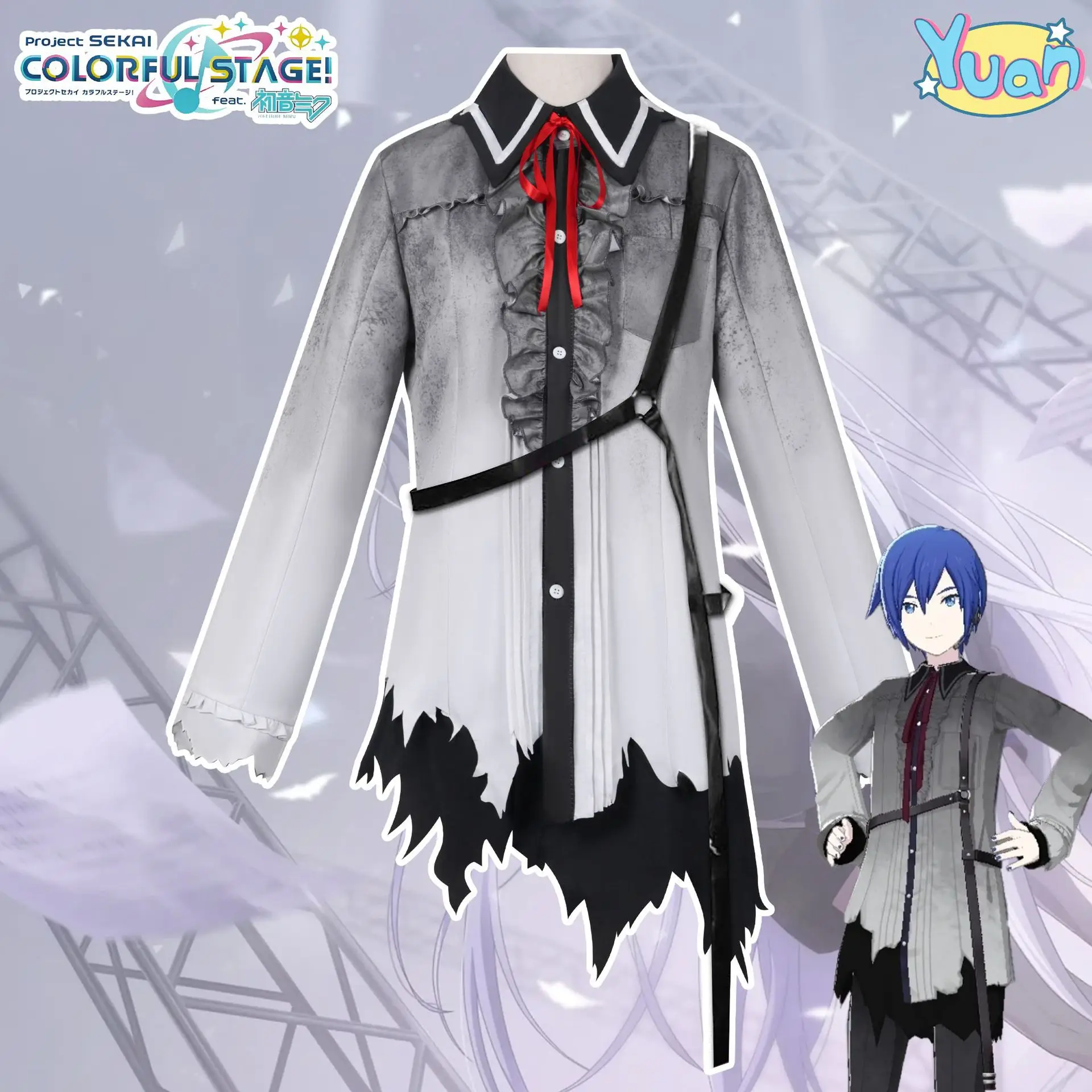 

PJSK KAITO Cosplay Costume Game Project Sekai Colorful Stage Cosplay Suit Halloween Uniforms Kaitoo Nightcord At 25 Full Costume