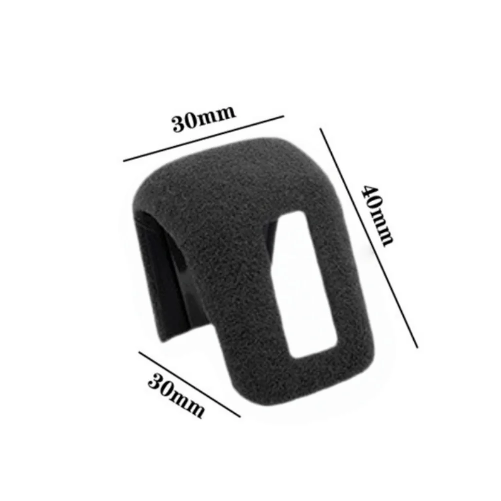 ABS Suede Shift Trim Gear Shift Knob Cover Sleek Black Finish Tool Free Installation Sporty Interior Upgrade As Shown