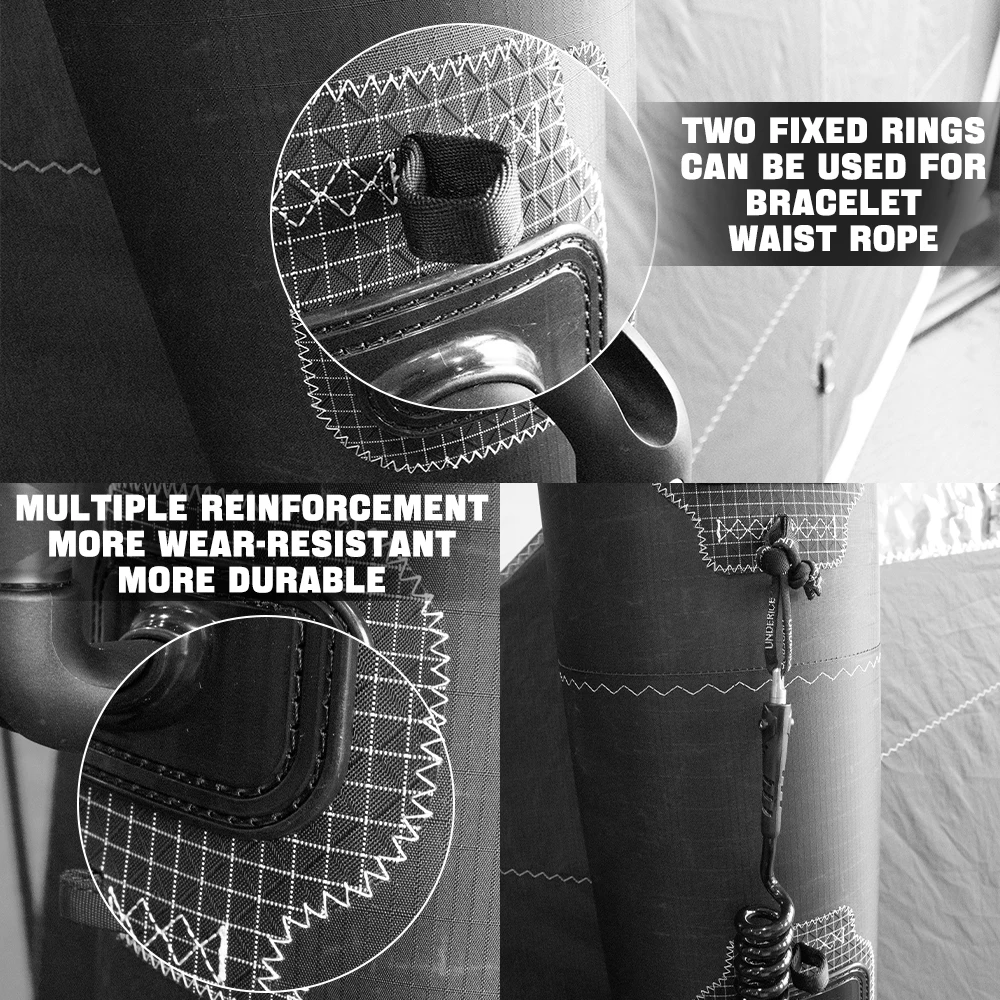 UICE Wingfoil Hydrofoil 6.0m² Carbon Fiber Handle Surfing Wing Foil Inflatable Wing foil Independent Air Bag Surf Accessory