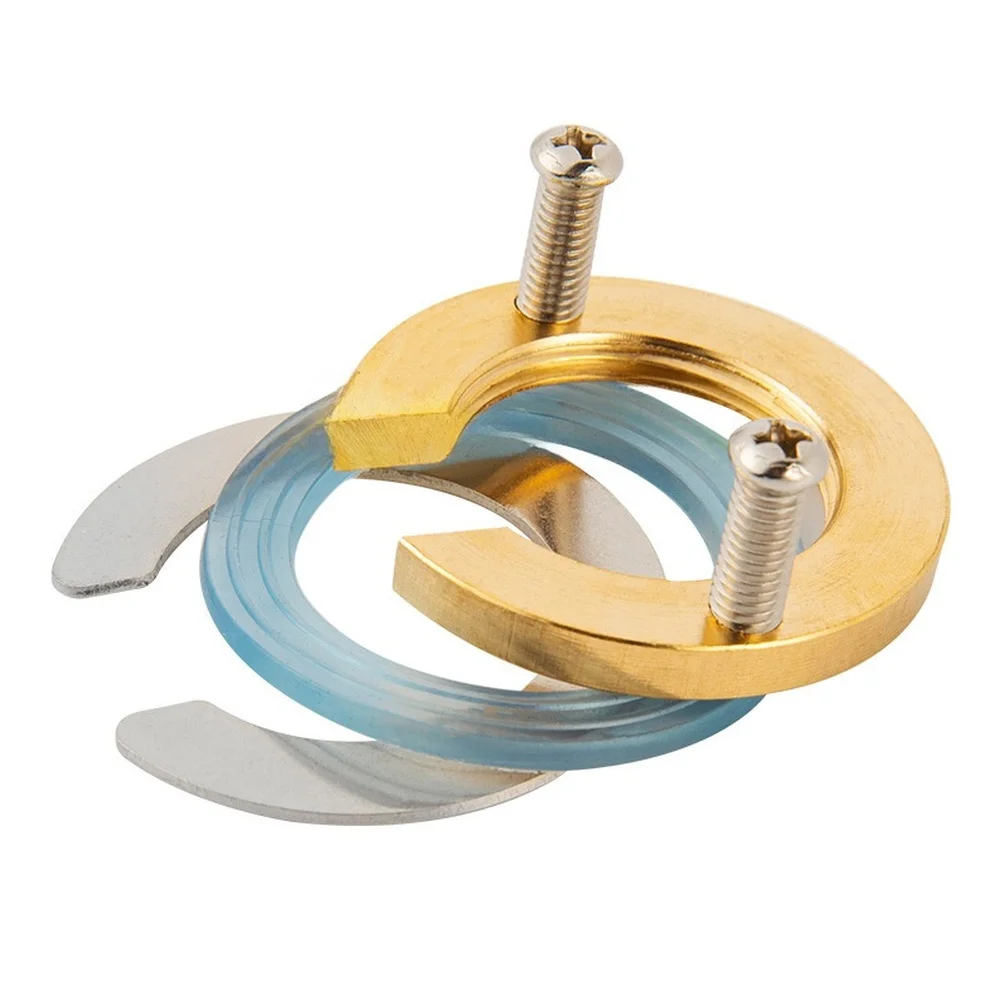 For Kitchen Faucet Mounting Nut Copper and Stainless Steel Build with Rubber Seal Washer Dimensions 5x3.2x1.5cm