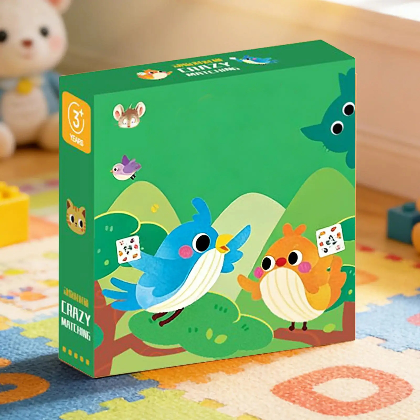 Children's Board Game Fun Bump Card Game Memory Training Matching Card Game Cognitive Enlightenment Concentration Education Toy