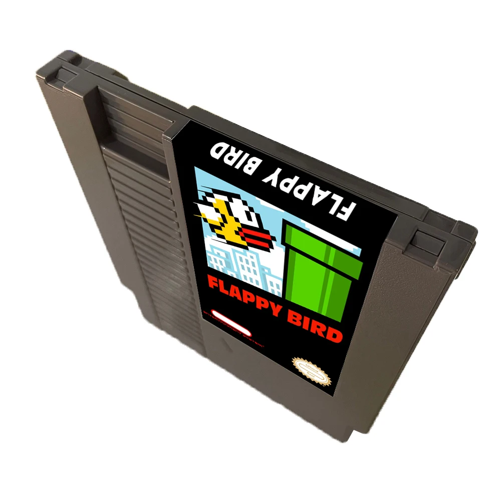 Flappy Bird - خرطوشة ألعاب NES جديدة تمامًا إصدار NTSC/PAL 8 بت 72 دبوس عربة ألعاب الفيديو لوحدة تحكم ألعاب NES الأصلية