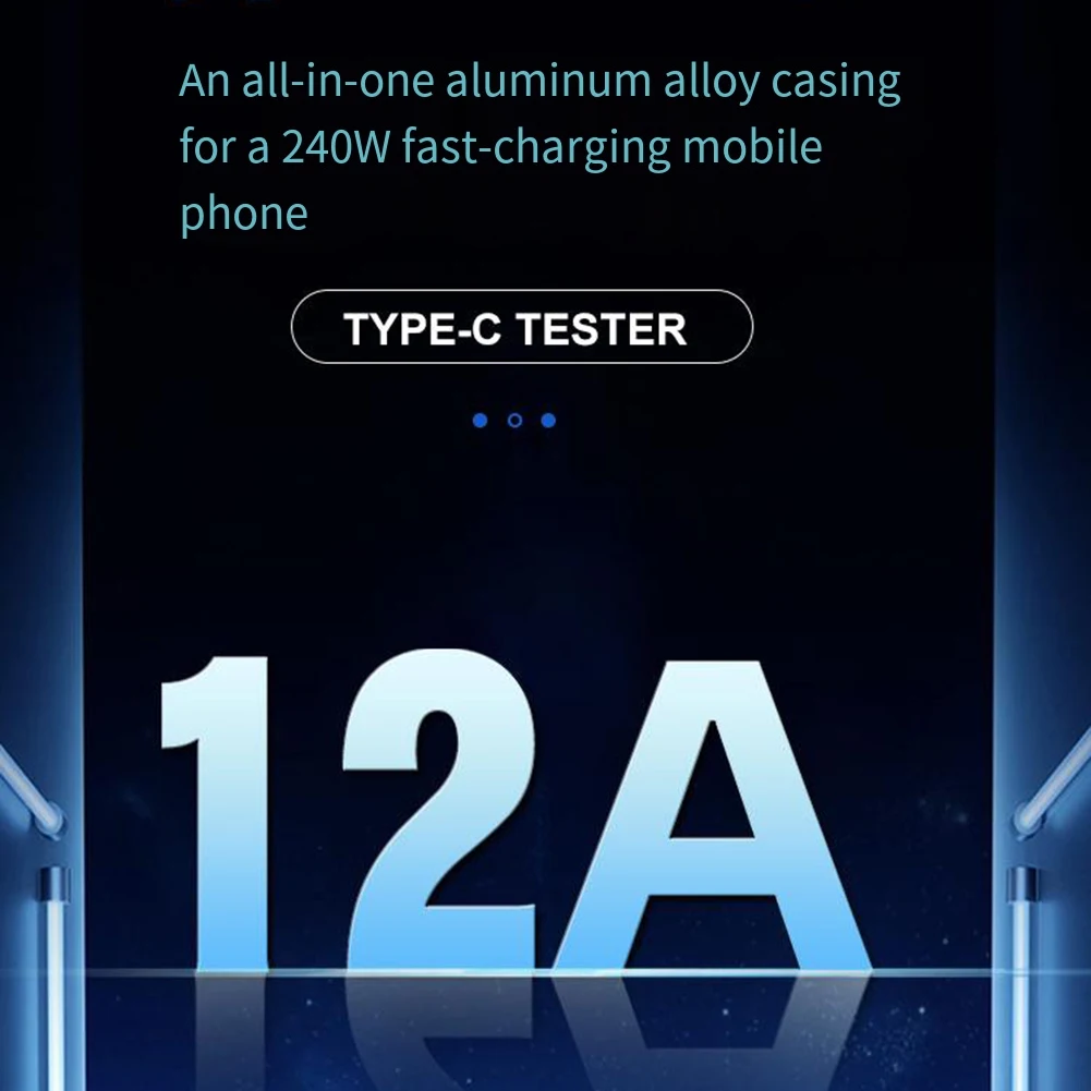 USB C Power Meter 430V 012A with Dual Display Modes for Enhanced User Experience in Voltage and Current Testing